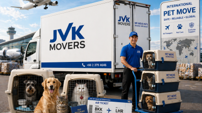 international pet moving service by JVK Movers