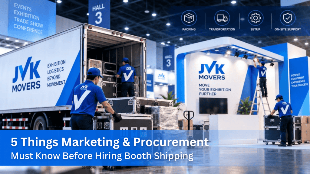 booth shipping services from JVK Movers