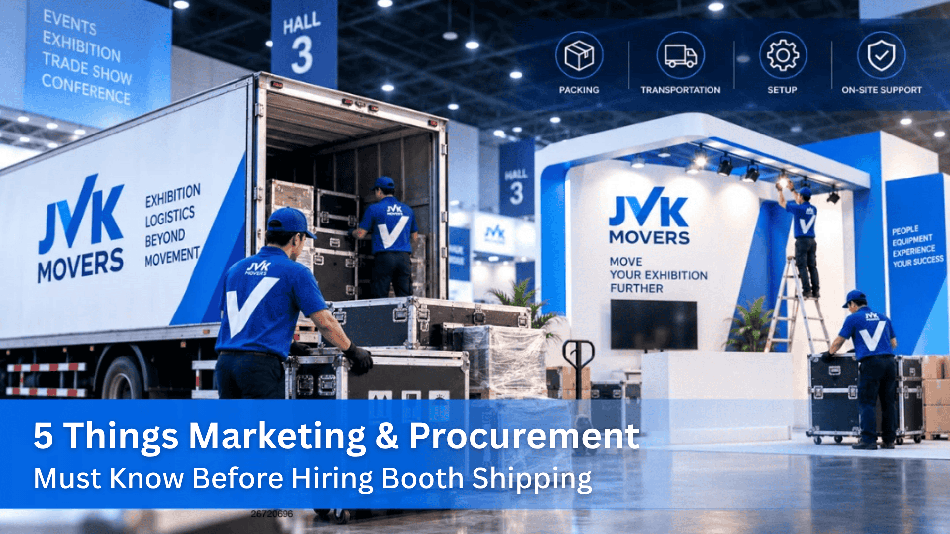 booth shipping services from JVK Movers